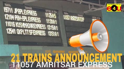 Orders 99. . Train announcements